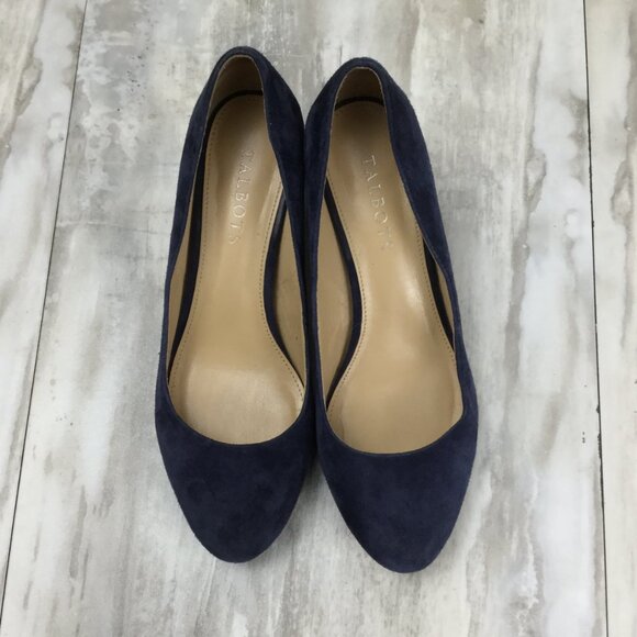 Talbots Blue Leather Heels 6.5 - Picture 5 of 10
